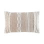 Coussin déhoussable 30 x 50 cm polycoton texturé BLANCA