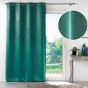 Rideau à œillets 135 x 280 cm – occultant – velours frappé Mélodie – grande hauteur - Vert