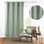 Rideau à Œillets 140 x 240 cm – Coton Uni Panama – Sauge