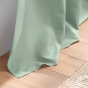 Rideau à œillets 140 x 280 cm en microfibre unie – Absolu Sauge – Grande hauteur