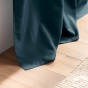 Rideau à passants – 140 x 260 cm – Polyester uni Essentiel Bleu