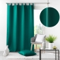 Rideau à passant 140 x 260 cm Polyester Essentiel Emeraude