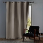 Rideau à Œillets 135 x 260 cm – Tamisant Isolant Thermique – Micropolar Naturel