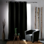 Rideau à œillets – 135 x 240 cm – occultant – tissé uni Tramina Noir