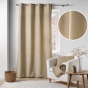 Lot de 2 Rideaux à Œillets 140 x 240 cm – Bouclette Unie – Wooly Beige