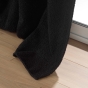 Lot de 2 Rideaux à Œillets 140 x 240 cm – Bouclette Unie – Wooly Noir