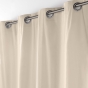 Lot de 2 Rideaux 135 x 260 cm – Twily coloris Lin – Polycoton