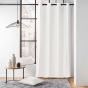 Rideau à œillets 135 x 260 cm – polycoton – Twily Blanc