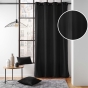 Rideau à œillets 135 x 260 cm – polycoton – Twily Noir