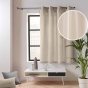 Rideau petite hauteur 135 x 180 cm coton/polyester recyclé Twily Beige