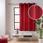 Rideau Petite Hauteur 135 x 180 cm – Coton/Polyester – Twily Rouge