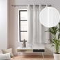 Rideau Petite Hauteur 135 x 180 cm – Coton/Polyester – Twily Blanc