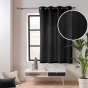 Rideau Petite Hauteur 135 x 180 cm – Coton/Polyester – Twily Noir