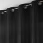 Rideau Petite Hauteur 135 x 180 cm – Coton/Polyester – Twily Noir