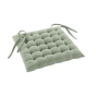 Assise matelassée 38 x 38 cm – Coton/Polyester recyclé GRS – Twily Sauge