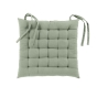 Assise matelassée 38 x 38 cm – Coton/Polyester recyclé GRS – Twily Sauge