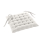 Assise matelassée 38 x 38 cm – Coton/Polyester recyclé GRS – Twily Blanc