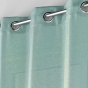 Rideau à œillets - 140 x 280 cm - fils métallisés Zeline - grande hauteur - Sauge