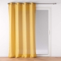 Rideau à œillets - 140 x 280 cm - fils métallisés Zeline - grande hauteur - Jaune