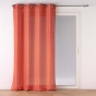 Rideau à œillets - 140 x 280 cm - fils métallisés Zeline - grande hauteur - Terracotta