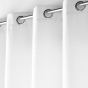 Lot de 2 Rideaux à œillets 140 x 260 cm – Velours à relief Verra Blanc
