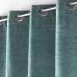 Lot de 2 Rideaux à œillets 140 x 260 cm – Velours à relief Verra Sauge