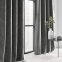 Rideau à œillets 140 x 260 cm – Velours à relief Verra Anthracite