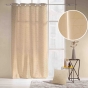 Rideau a oeillets 140 x 260 cm polyester imprime metallisé Louxor Beige
