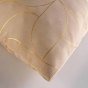 Coussin déhoussable 60 x 60 cm – Polyester imprimé métallisé – Louxor Beige/Or