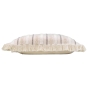 Coussin Déhoussable à Franges 60 x 60 cm – Coton Tissé – Atlas Naturel