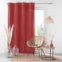  Rideau à œillets 140 x 260 cm en microfibre unie – Absolu Grenade