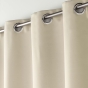 Rideau à œillets 135 x 280 cm occultant uni Naturel – grande hauteur