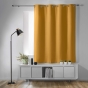 Rideau occultant à œillets 135 x 180 cm – Uni Curry – Petite hauteur 