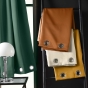 Lot de 2 rideaux à œillets 135x240 cm – Occultants unis – Coloris Camel