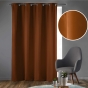 Lot de 2 rideaux à œillets 135x240 cm – Occultants unis – Coloris Camel