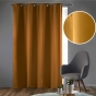 Lot de 2 rideaux à œillets 135x240 cm – Occultants unis – Coloris Ocre