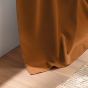 LOT DE 2 Rideaux à œillets grande hauteur 135 x 280 cm occultants unis OCCULT Camel