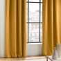 LOT DE 2 Rideaux à œillets grande hauteur 135 x 280 cm occultants unis OCCULT Ocre