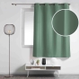 Rideau à œillets petite hauteur 140 x 180 cm – polyester uni essentiel – Cèdre