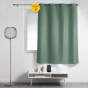 Lot de 2 rideaux à œillets petite hauteur 140 x 180 cm – Uni Epure – Cèdre