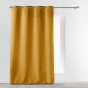Rideau grande hauteur à œillets 140 x 280 cm – Polyester uni Essentiel OCRE