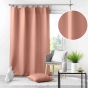 Rideau à passants 140 x 260 cm – Polyester Uni – Essentiel Blush