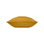 Coussin Déco 40x40 cm – Polyester Uni – Déhoussable – Ocre lumineux