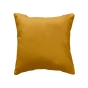 Coussin Déco 40x40 cm – Polyester Uni – Déhoussable – Ocre lumineux