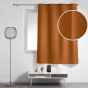 Rideau à œillets petite hauteur 140 x 180 cm – polyester uni essentiel – Camel