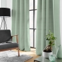 Rideau grande hauteur à œillets 140 x 280 cm – Polyester uni SOLINE – Sauge