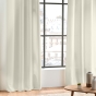 Rideau à passants 140 x 260 cm – Polyester Uni – Essentiel Ecru