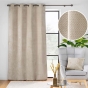 Rideau à Œillets 140 x 240 cm – Flanelle Relief Unie – Flanela Beige