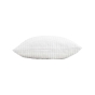Coussin déhoussable 45 x 45 cm – Velours relief Swing Blanc