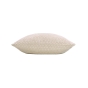 Coussin déhoussable 45 x 45 cm velours relief JAVA Naturel